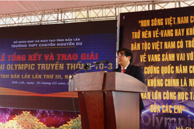 Kỳ thi Olymphic 10-3 lần thứ 3 năm 2018