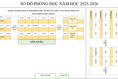 Sơ đồ phòng học, năm học 2025-2026