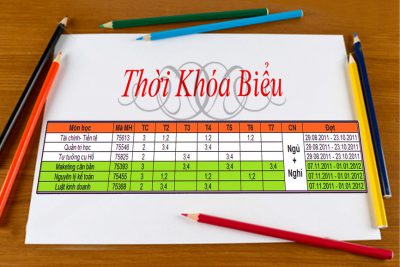 [20-21] Thời khoá biểu lần thứ 1. Áp dụng từ ngày 07-9-2020